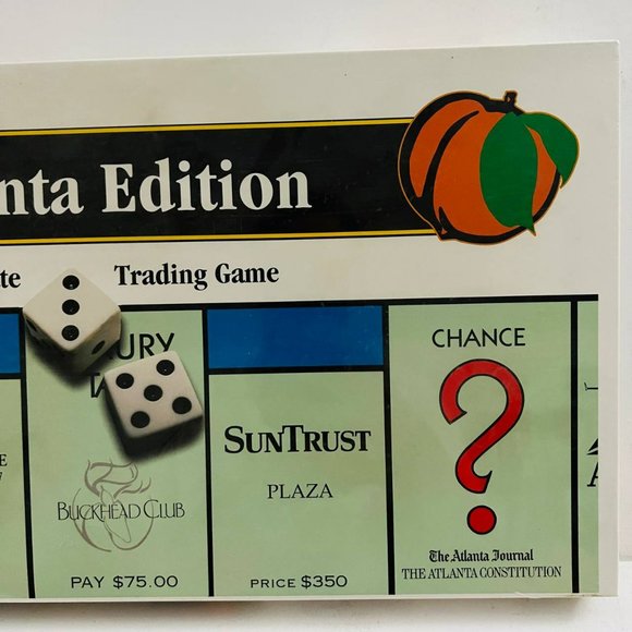 Vintage Monopoly Atlanta Edition 1995 Real Estate Trading Game Hasbro New Sealed - Picture 6 of 7